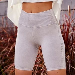 Free People Good Karma Bike Shorts NWOT Gray